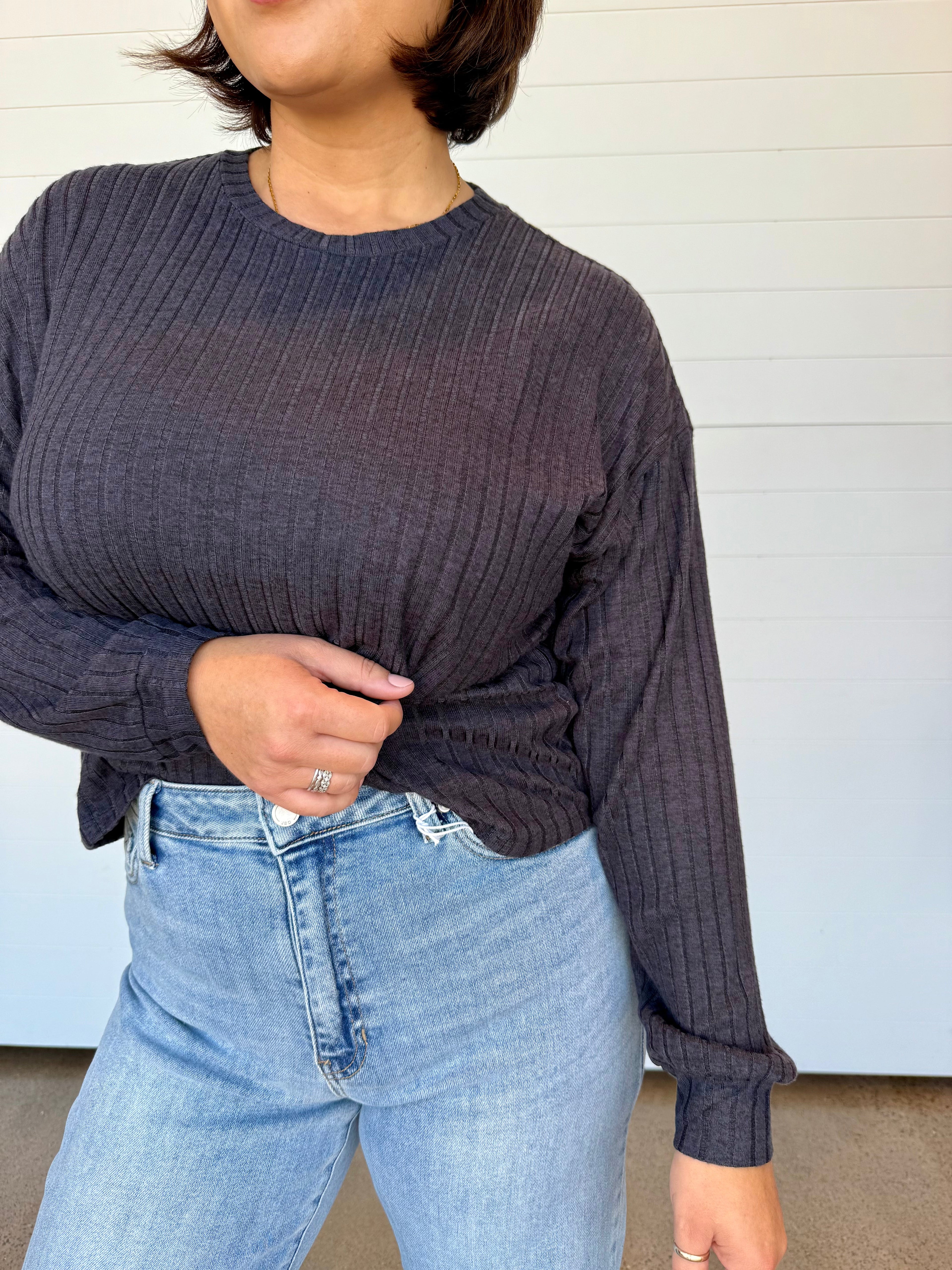 The Daydream Rib Long Sleeve Top
