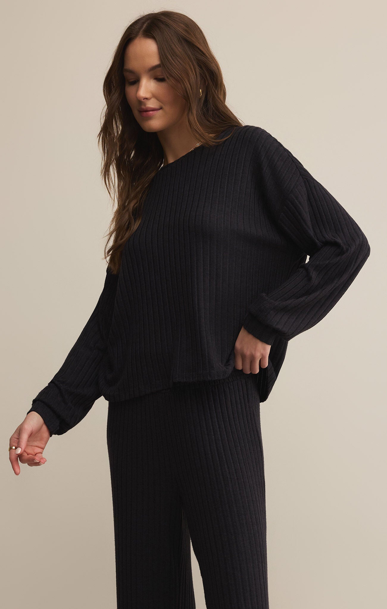 The Daydream Rib Long Sleeve Top